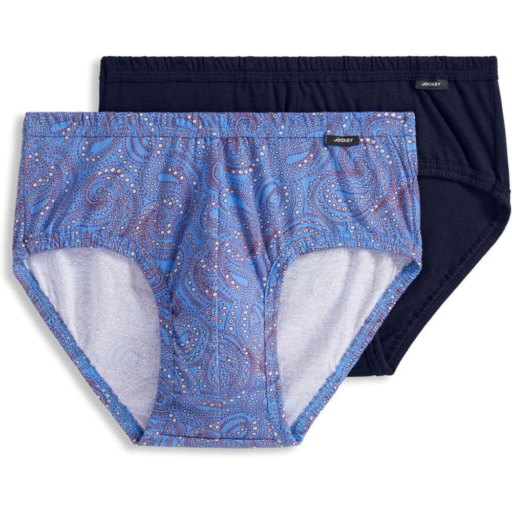 imageJockey Mens Underwear Mens Elance Poco Brief 2 PackAmericana Stars