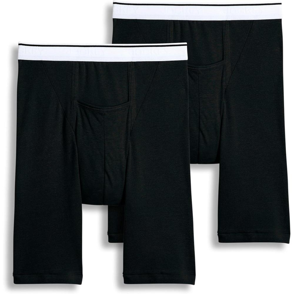 imageJockey Mens Underwear Pouch 10 Midway Brief 2 PackBlack