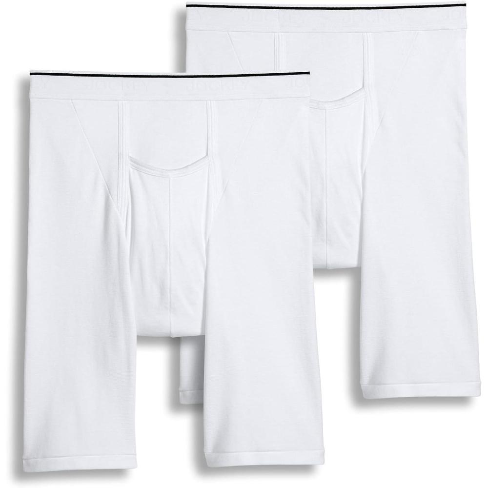 imageJockey Mens Underwear Pouch 10 Midway Brief 2 PackWhite