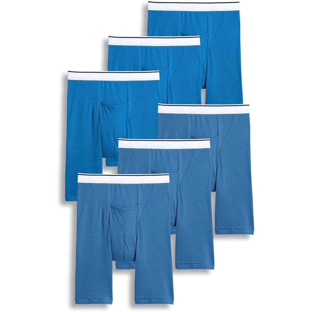 imageJockey Mens Underwear Pouch 10 Midway Brief 6 PackBlue SpringJust Blue