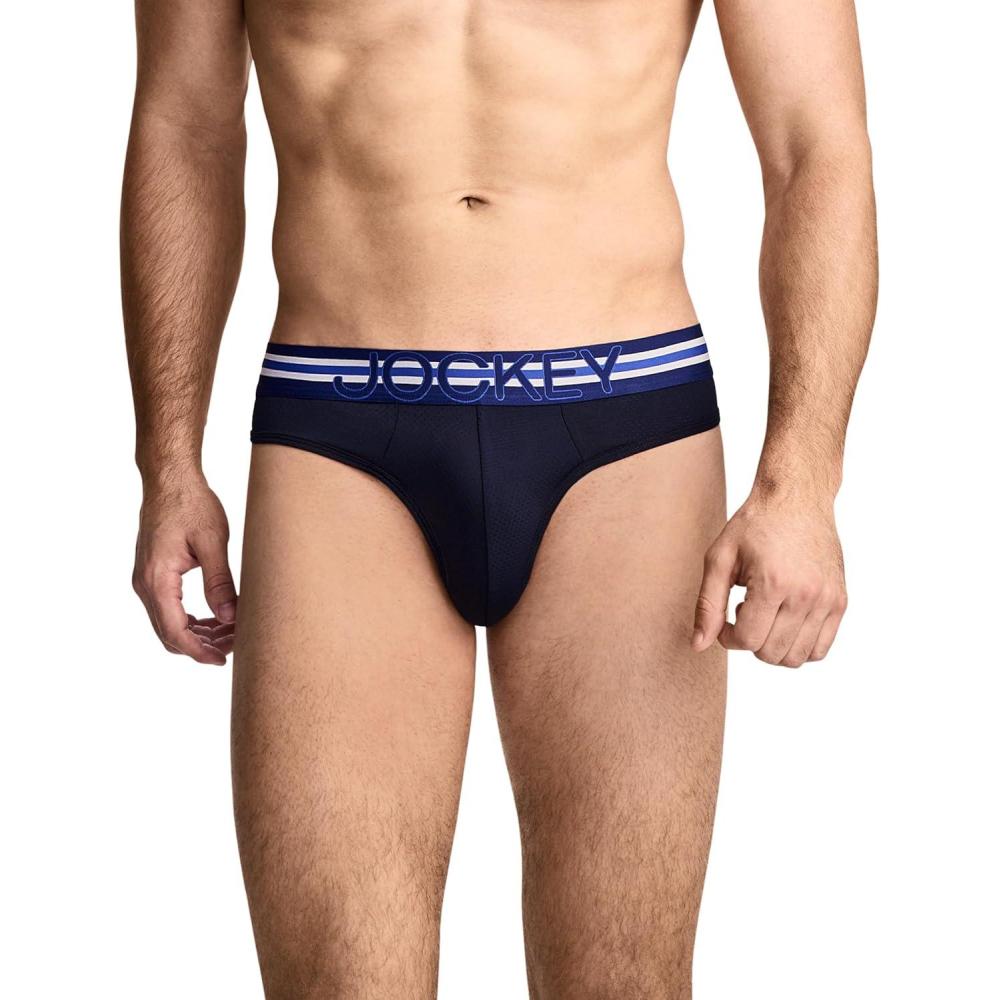 imageJockey Sport Mens Underwear Stability Pouch Microfiber ThongJockey Blue