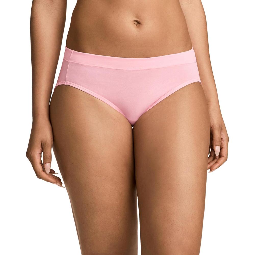 imageJockey Womens Underwear Cotton Stretch BikiniCamilla Pink