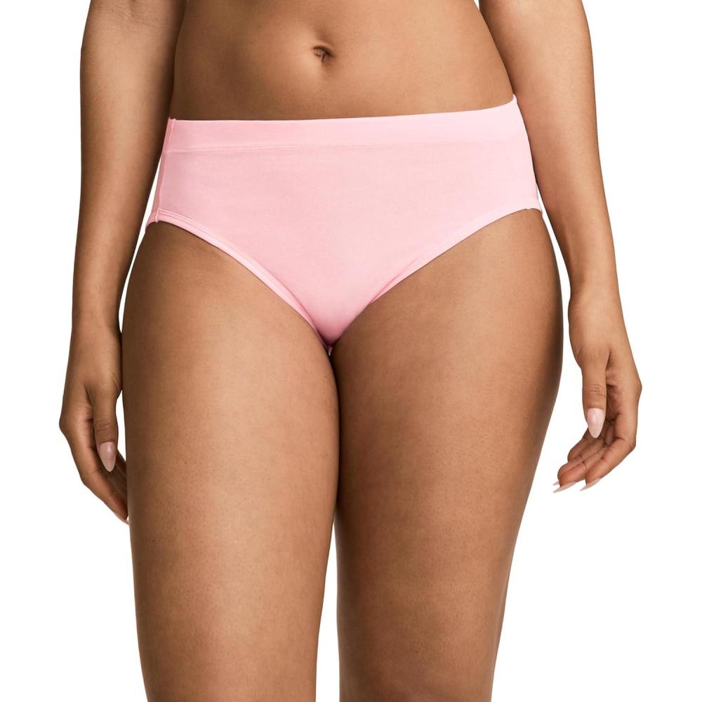 imageJockey Womens Underwear Cotton Stretch Hi CutCamilla Pink