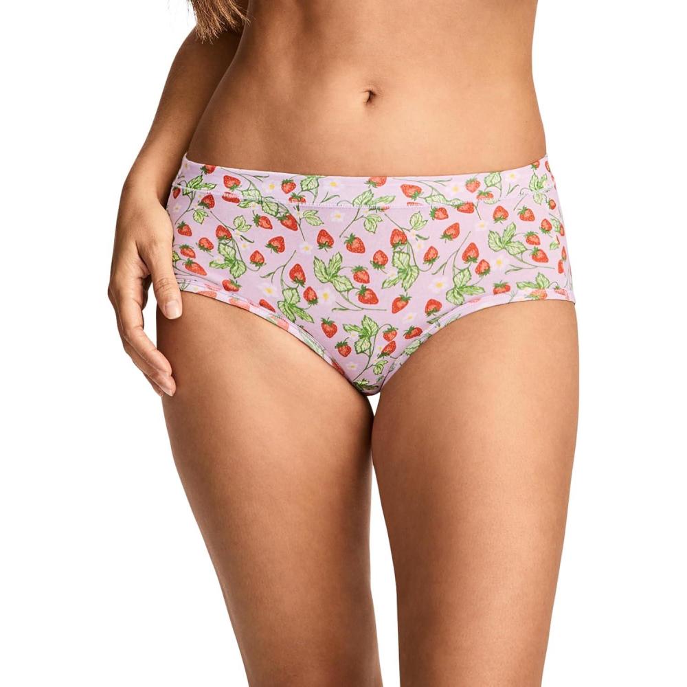 imageJockey Womens Underwear Cotton Stretch HipsterBerry Blooms