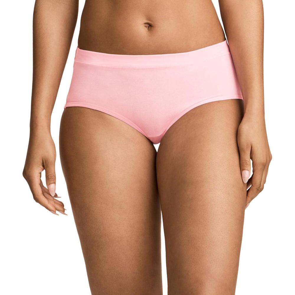 imageJockey Womens Underwear Cotton Stretch HipsterCamilla Pink