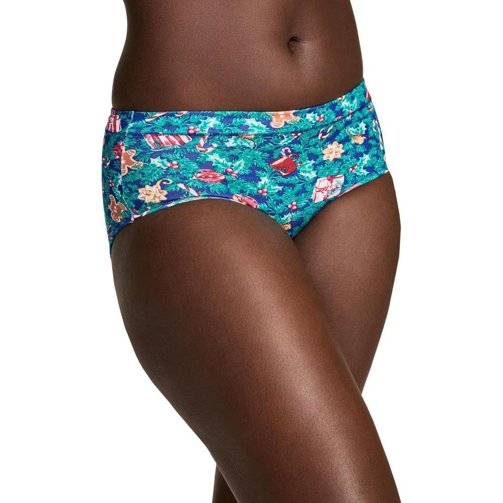 imageJockey Womens Underwear Cotton Stretch HipsterFestive Charm