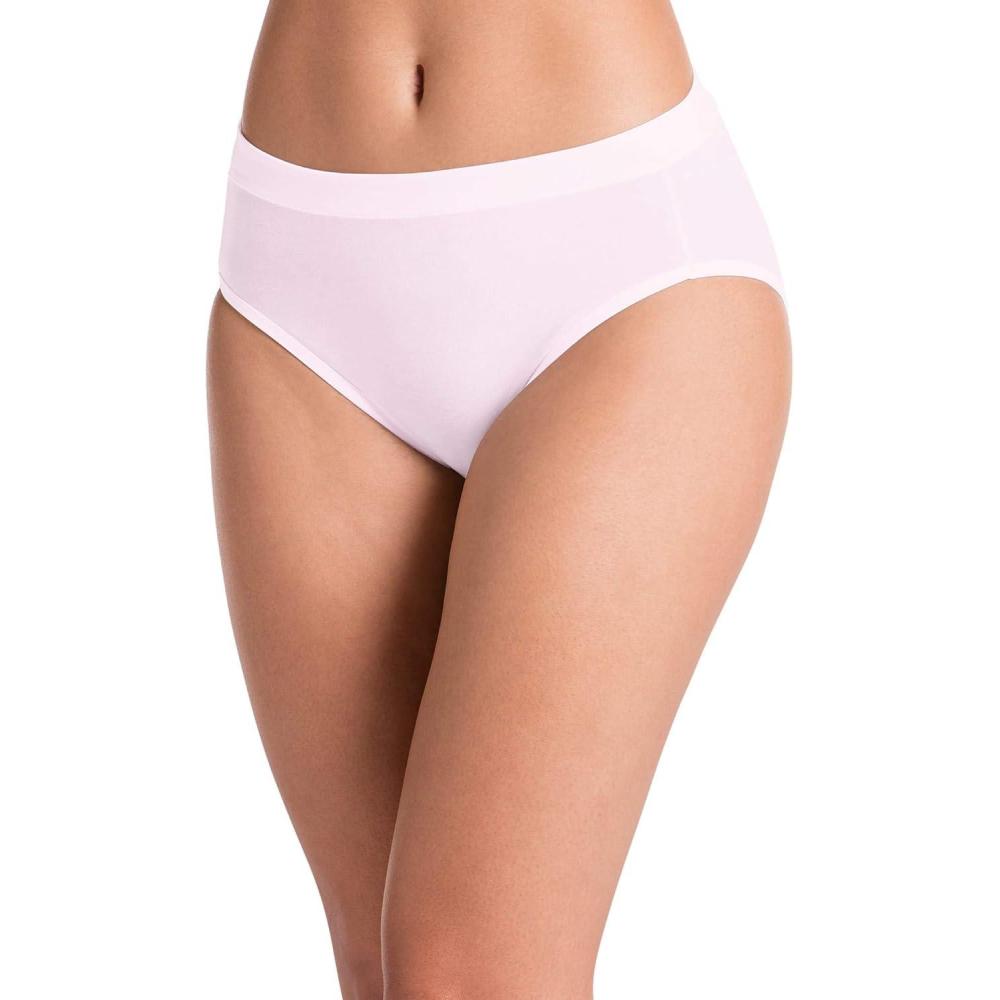 imageJockey Womens Underwear Cotton Stretch HipsterShell Pink