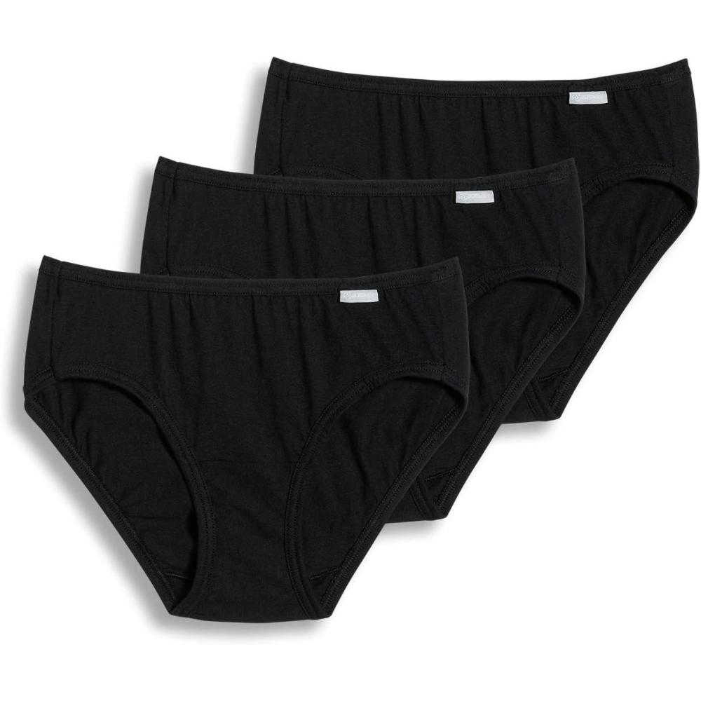 imageJockey Womens Underwear Elance Bikini 3 PackBlack