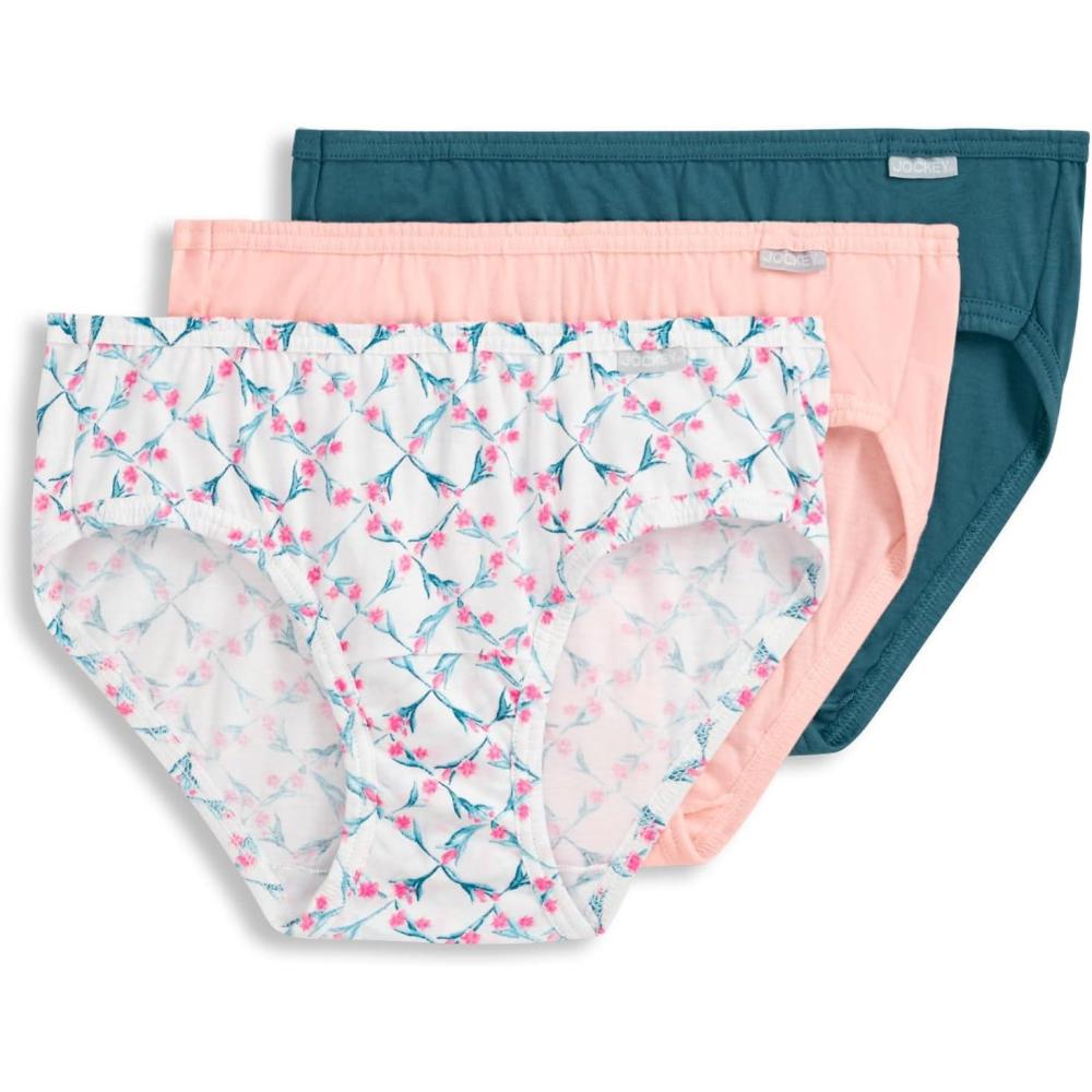 imageJockey Womens Underwear Elance Bikini 3 PackLily Trellis
