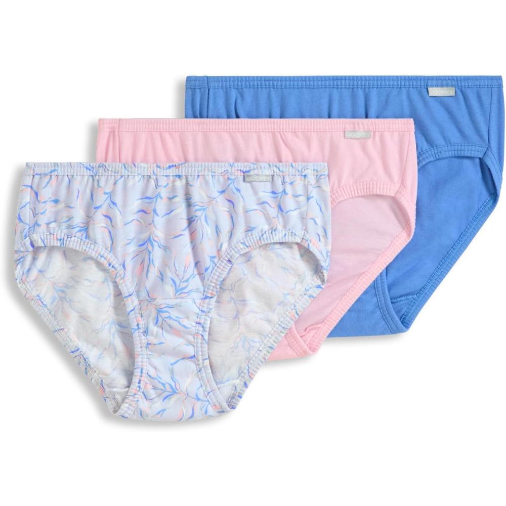 imageJockey Womens Underwear Elance Bikini 3 PackWavering Floral