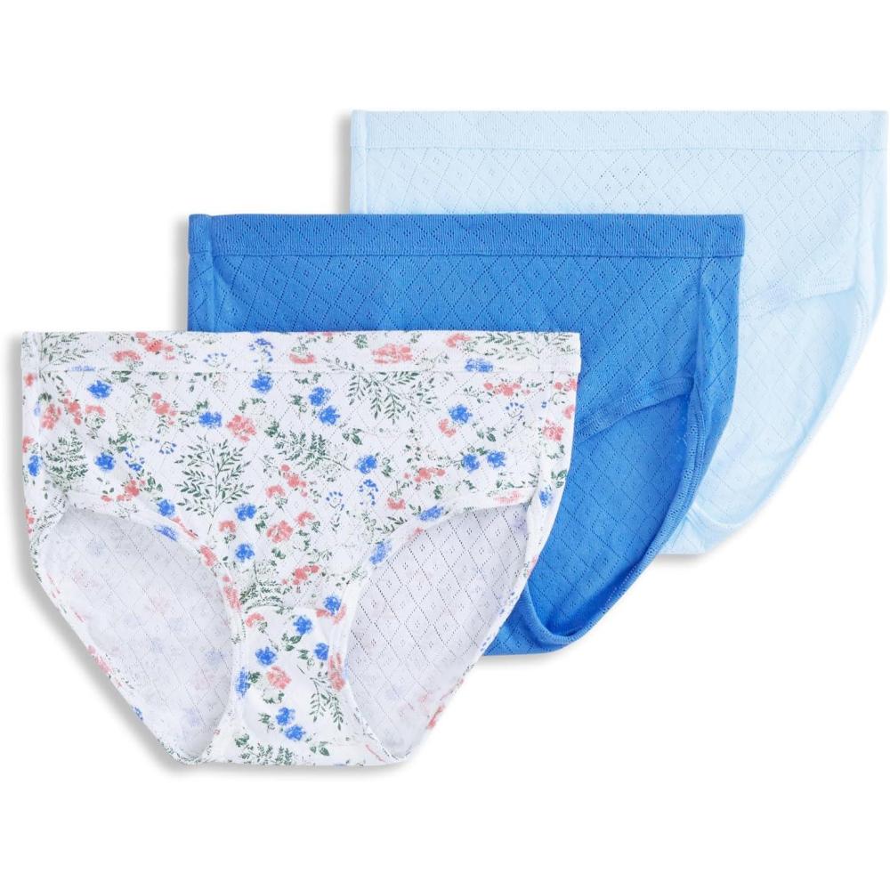 imageJockey Womens Underwear Elance Breathe Hipster  3 PackGarden Ferns