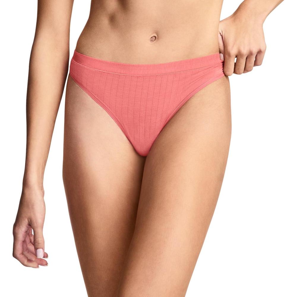 imageJockey Womens Underwear Light amp Airy ThongCoral Pink