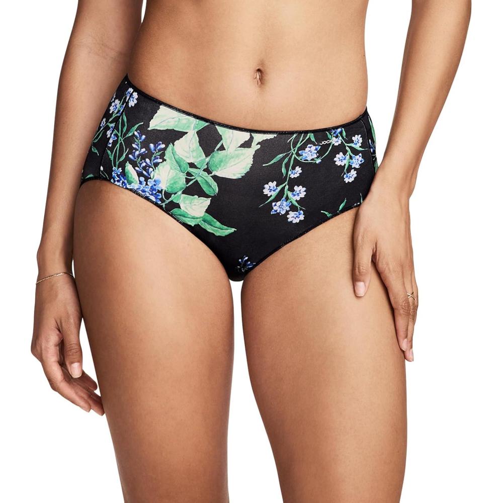 imageJockey Womens Underwear No Panty Line Promise Tactel Hip BriefFloral Flow