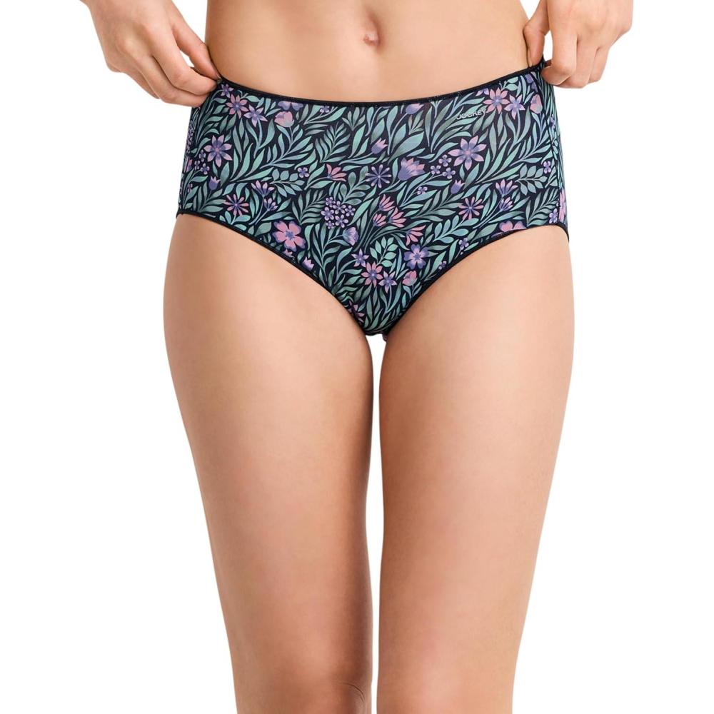 imageJockey Womens Underwear No Panty Line Promise Tactel Hip BriefKellie Floral