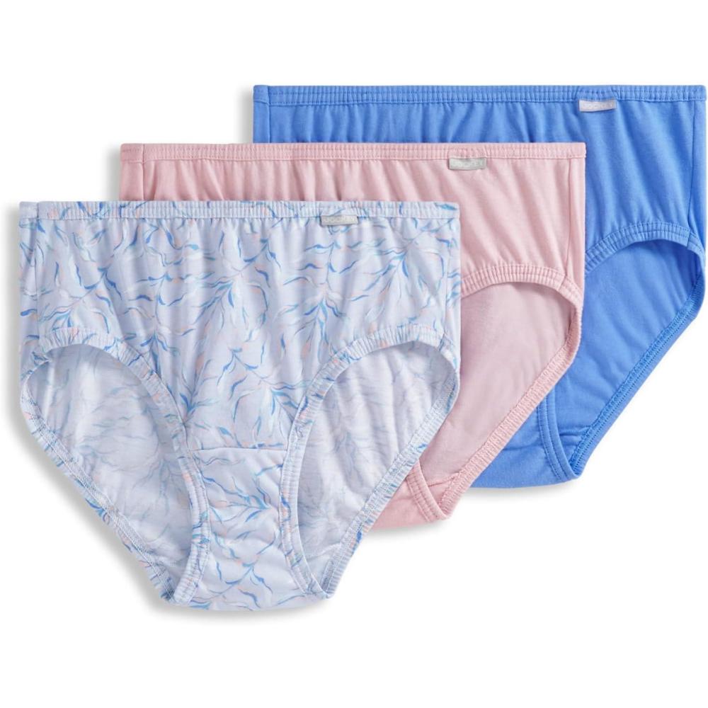 imageJockey Womens Underwear Plus Size Elance Hipster 3 PackWavering Floral