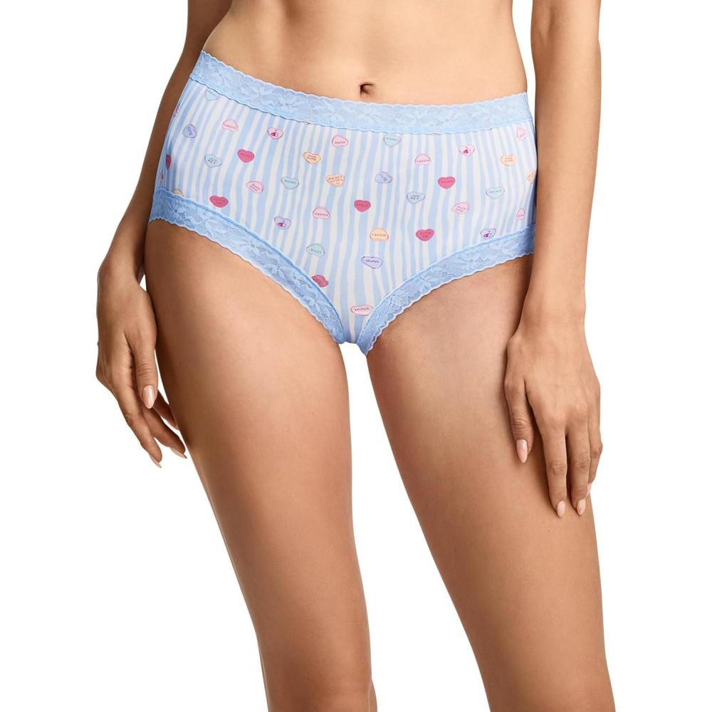imageJockey Womens Underwear Soft Stretch Lace Microfiber BriefJockey Hearts