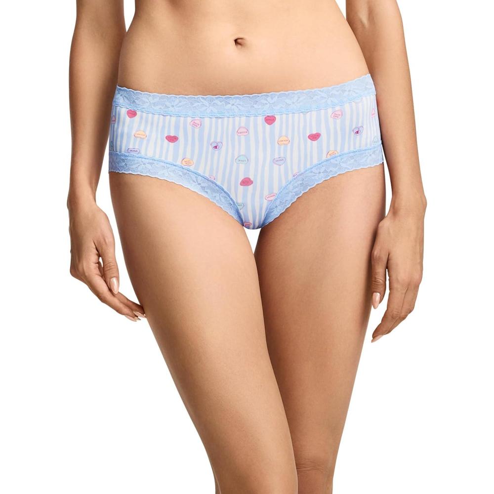 imageJockey Womens Underwear Soft Stretch Lace Microfiber HipsterJockey Hearts