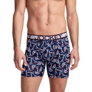 Jockey Men’s Underwear Active Microfiber 5″ Boxer Brief(Jibe Ho)