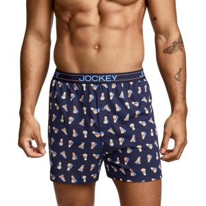 Jockey Men’s Underwear ActiveBlend Knit 5″ Boxer(Shuttle Navy)