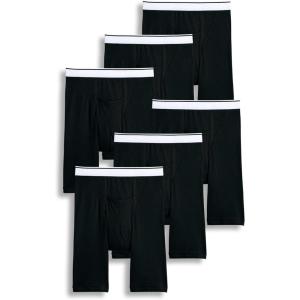 Jockey Men’s Underwear Pouch 10″ Midway Brief – 6 Pack(Black)