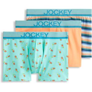 Jockey Men’s Underwear True Style 4″ Trunk – 3 Pack(Cold Midnight)