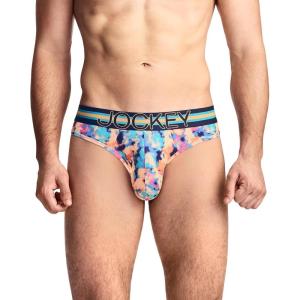 Jockey Sport Men’s Underwear Stability Pouch Microfiber Thong(Sport Floral)
