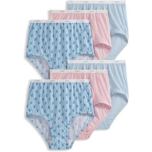 Jockey Women’s Underwear Classic Brief – 6 Pack(Elegant Blooms)