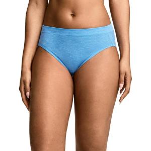 Jockey Women’s Underwear Cotton Stretch Hi Cut(Blue Satin)