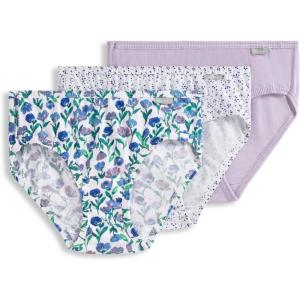 Jockey Women’s Underwear Elance Bikini – 3 Pack(Flower Fields)