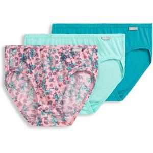 Jockey Women’s Underwear Elance Bikini – 3 Pack(Meadow Bloom)