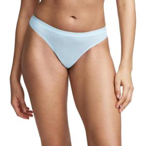 Jockey Women’s Underwear Light & Airy Thong(Blue Topaz)