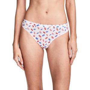 Jockey Women’s Underwear Light & Airy Thong(Blue Treats)