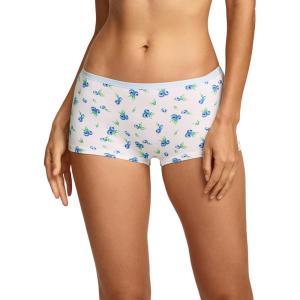 Jockey Women’s Underwear Organic Cotton Stretch Boyshort(Blueberry Pop)