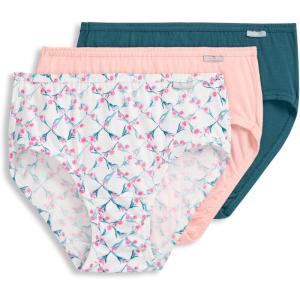 Jockey Women’s Underwear Plus Size Elance Hipster – 3 Pack(Lily Trellis)