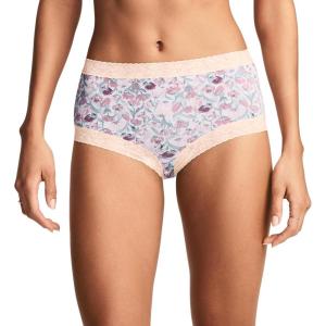Jockey Women’s Underwear Soft Stretch Lace Microfiber Brief(Flower Field)