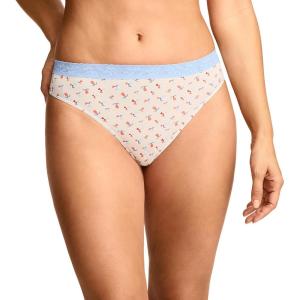 Jockey Women’s Underwear Soft Stretch Lace Microfiber Thong(Beach Ball)