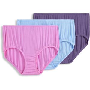 Jockey Women’s Underwear Supersoft Breathe Brief – 3 Pack(Maverick Rose)