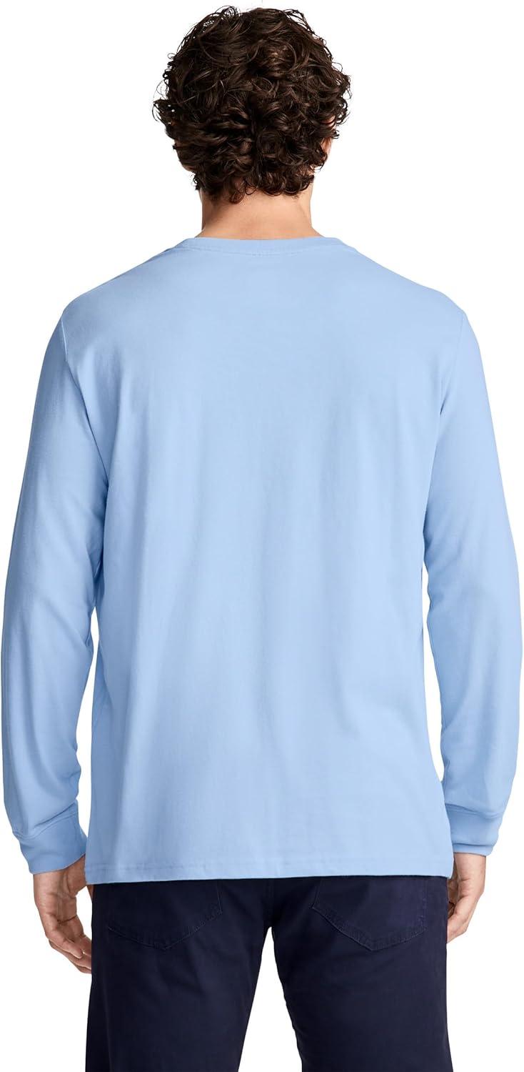 imageJockey Mens Casualwear Legacy Long Sleeve Crew Neck TShirtBrilliant Blue