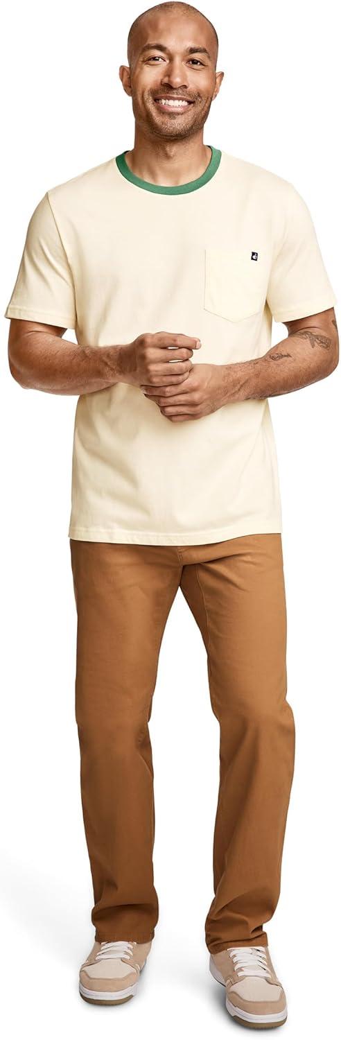 imageJockey Mens Casualwear Legacy Pocket Crew Neck TShirtFawn