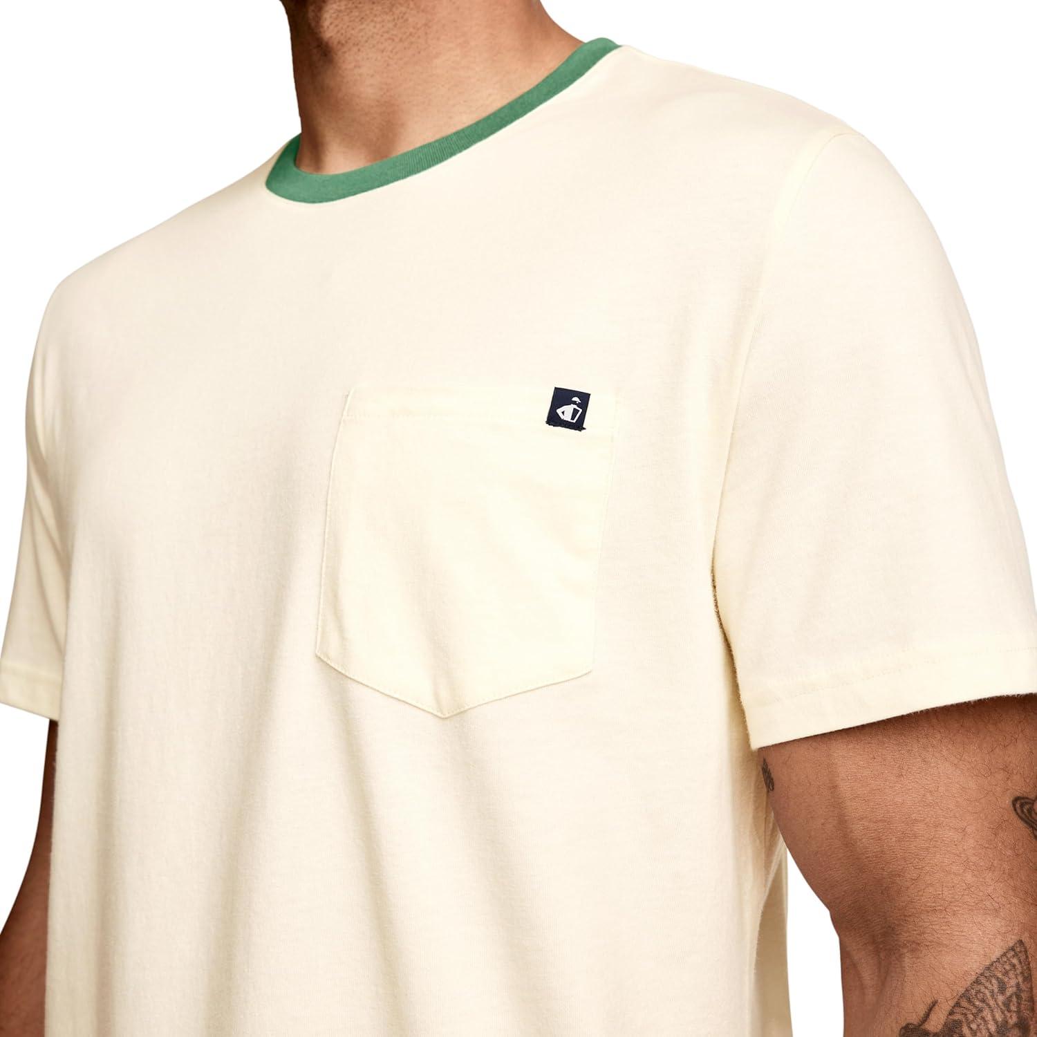 imageJockey Mens Casualwear Legacy Pocket Crew Neck TShirtFawn