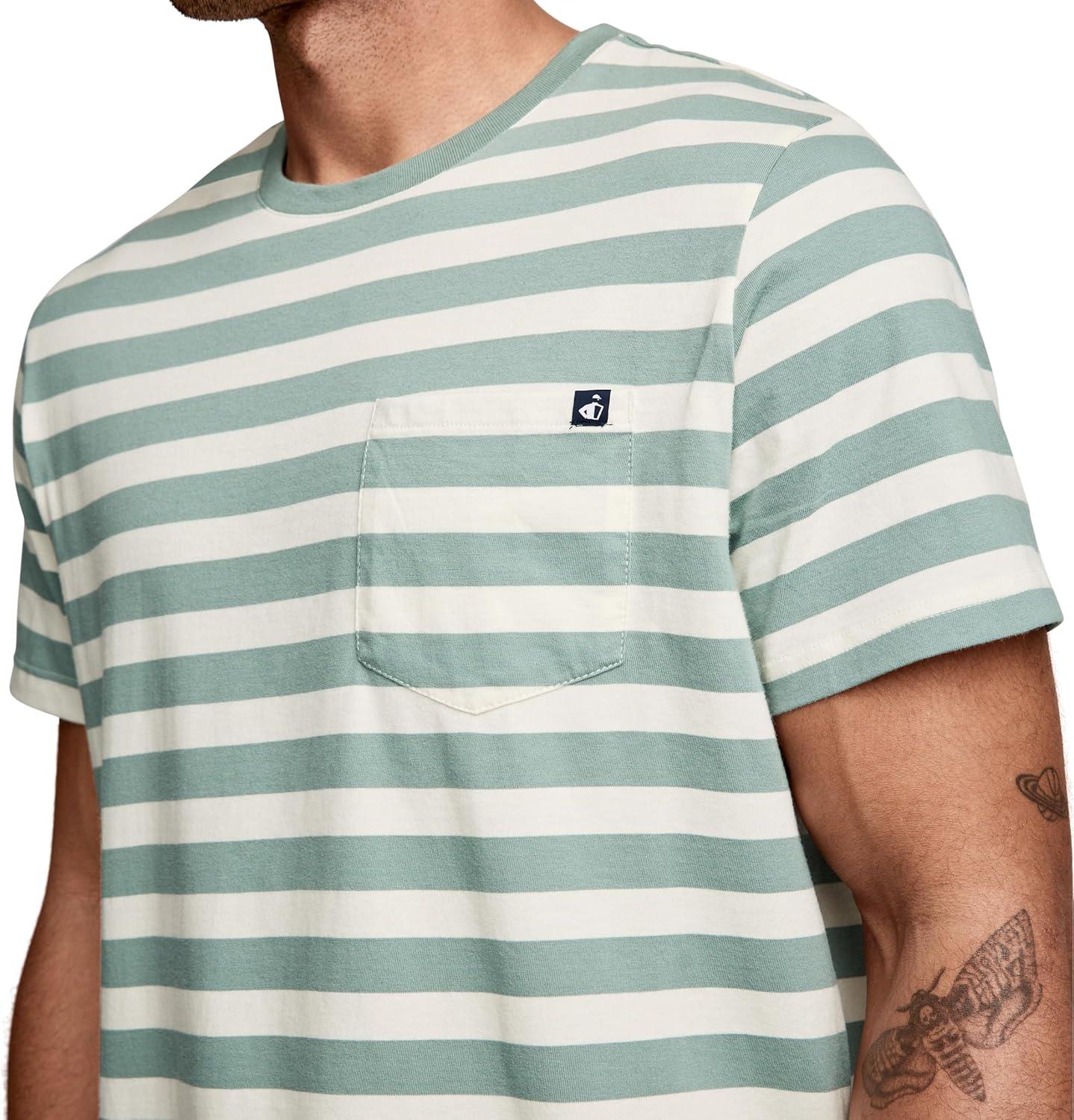 imageJockey Mens Casualwear Legacy Pocket Crew Neck TShirtHike Stripe