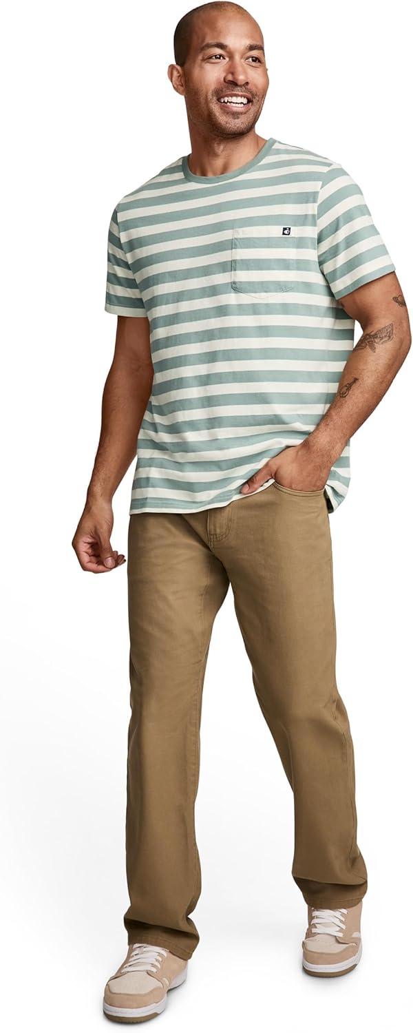 imageJockey Mens Casualwear Legacy Pocket Crew Neck TShirtHike Stripe