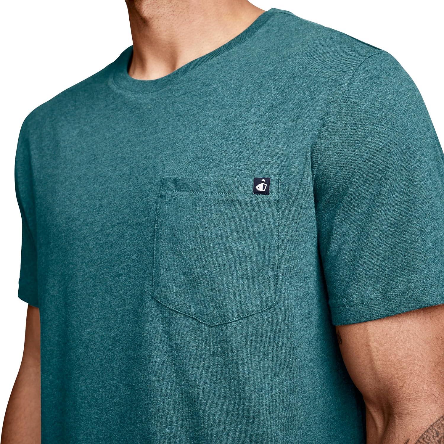 imageJockey Mens Casualwear Legacy Pocket Crew Neck TShirtSincerely Teal