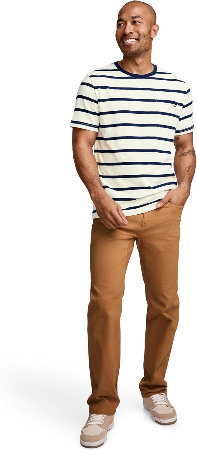 imageJockey Mens Casualwear Legacy Pocket Crew Neck TShirtSoft Stripe