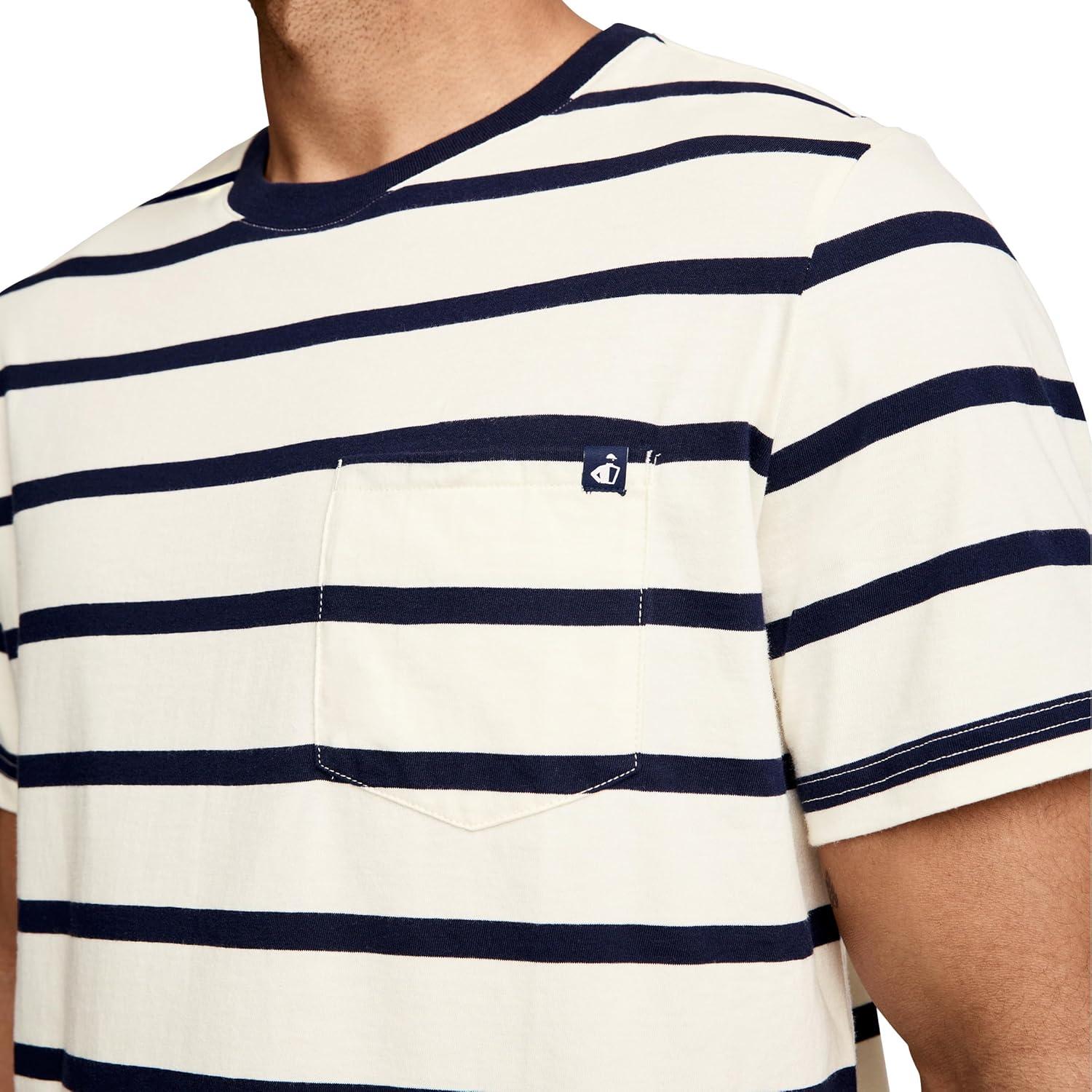 imageJockey Mens Casualwear Legacy Pocket Crew Neck TShirtSoft Stripe