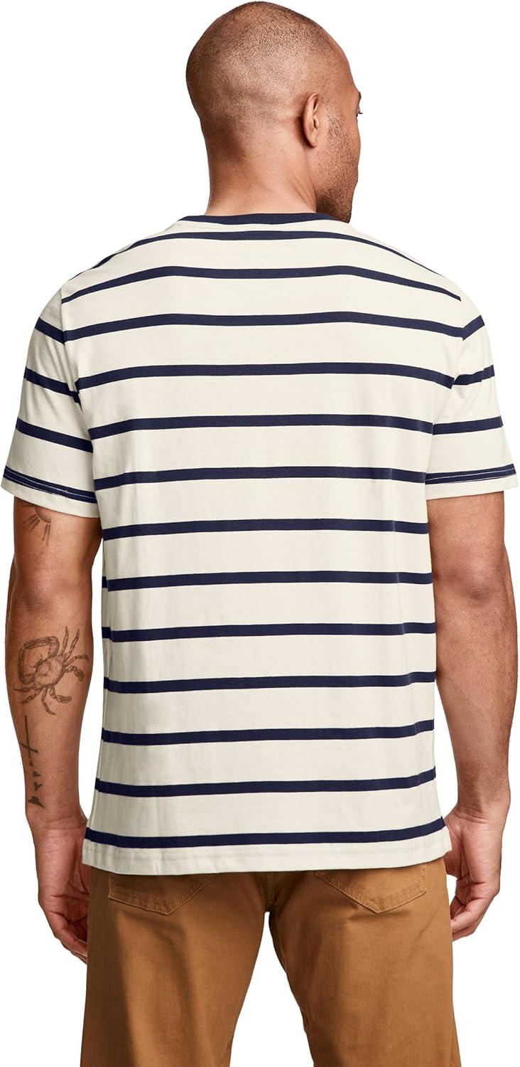 imageJockey Mens Casualwear Legacy Pocket Crew Neck TShirtSoft Stripe