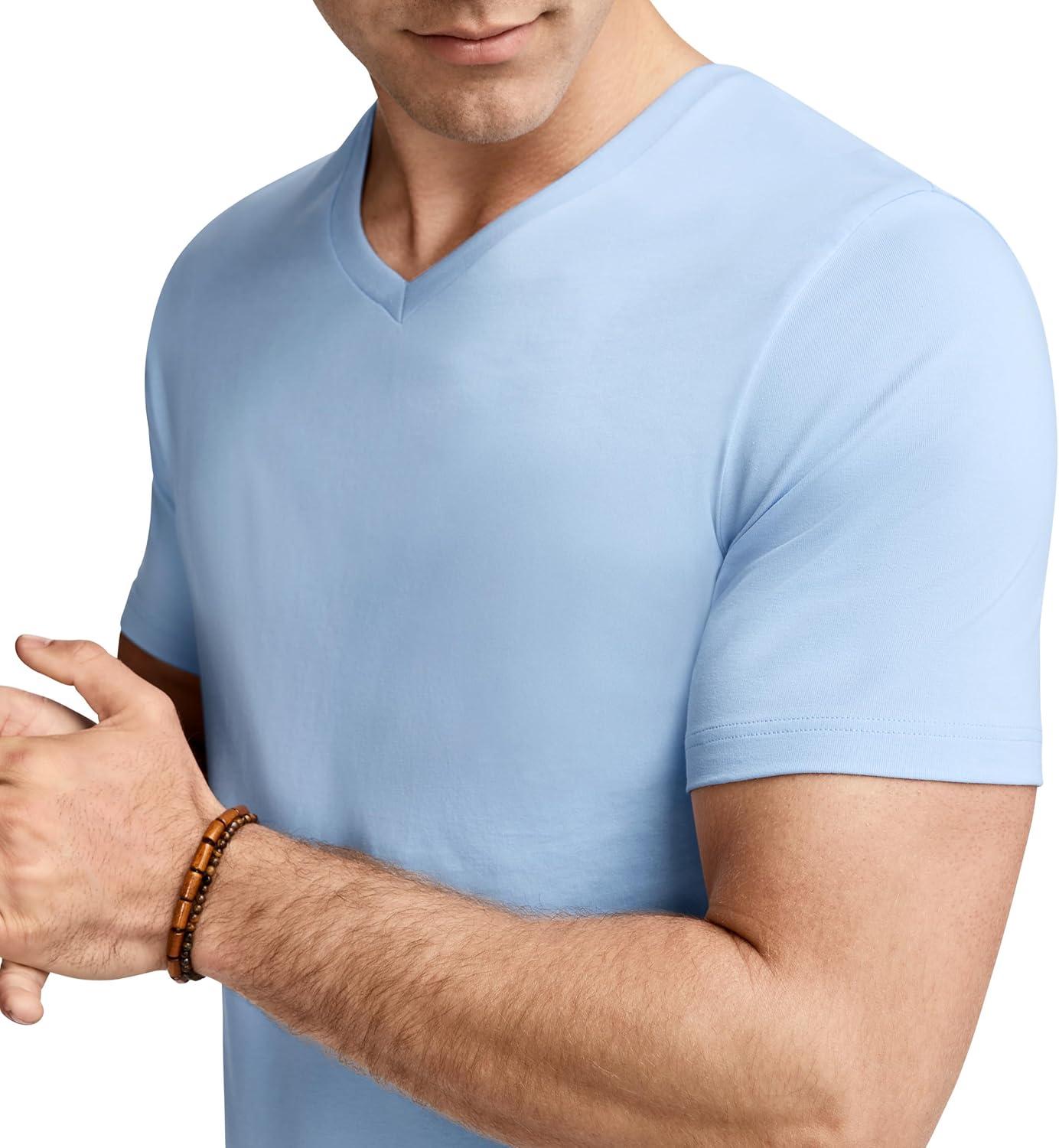 imageJockey Mens Casualwear Made2Fit VNeck TShirtBrilliant Blue