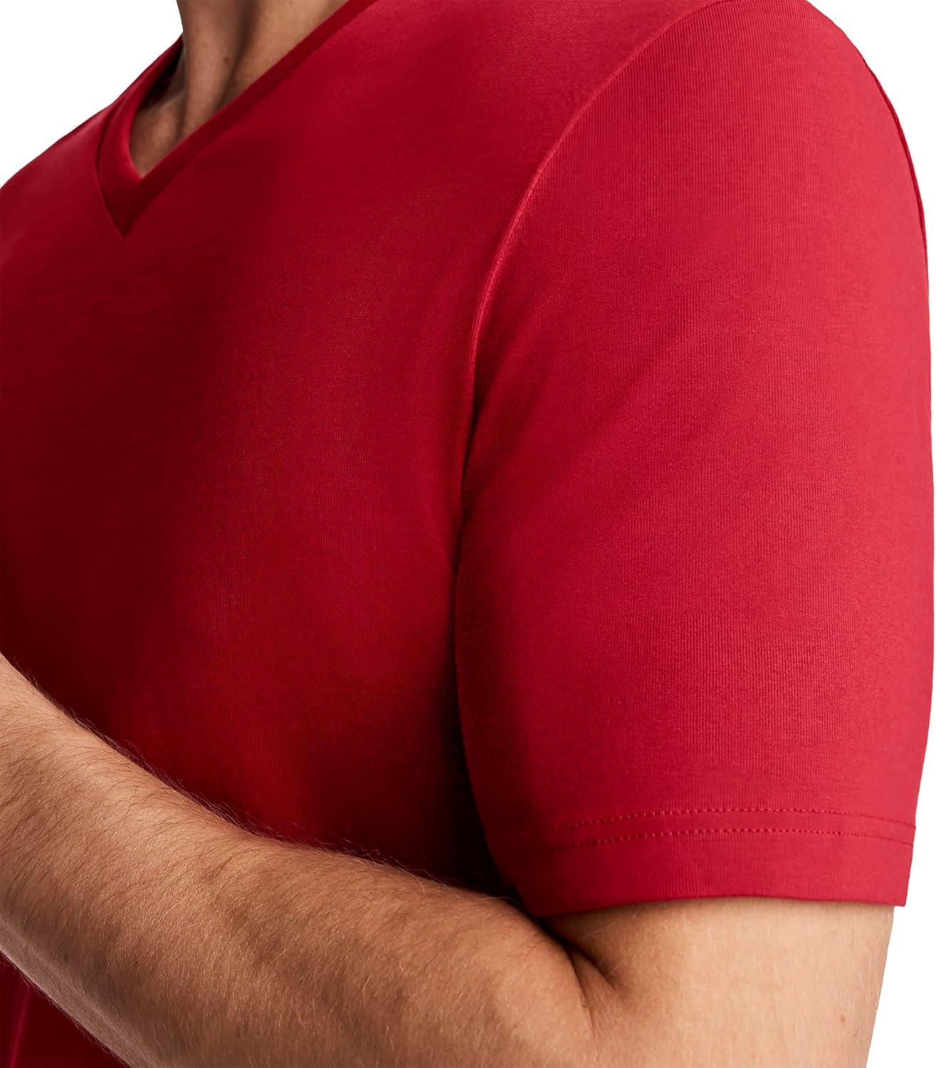 imageJockey Mens Casualwear Made2Fit VNeck TShirtRadiant Red