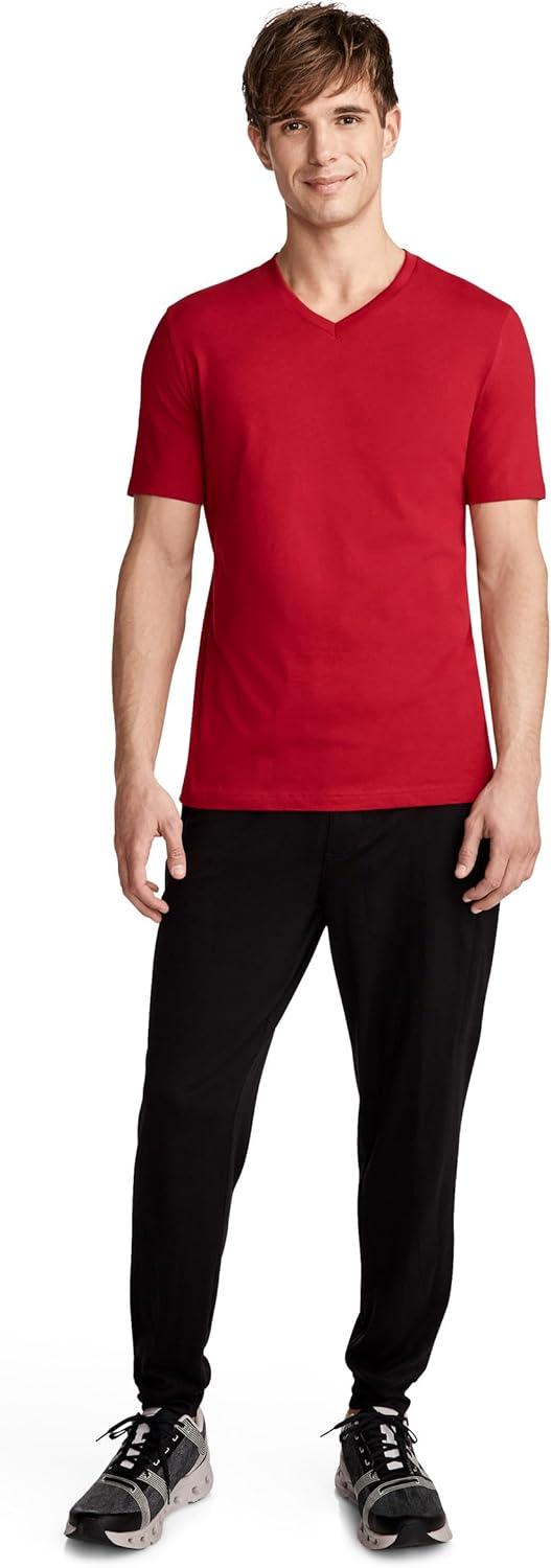 imageJockey Mens Casualwear Made2Fit VNeck TShirtRadiant Red