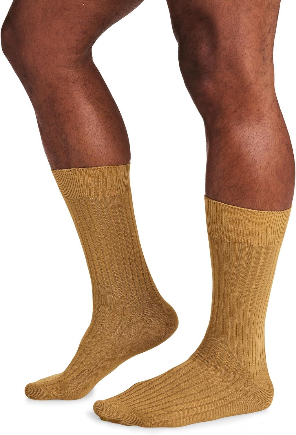 imageJockey Mens Socks Dress Crew Socks 3 PackJockey Explorer